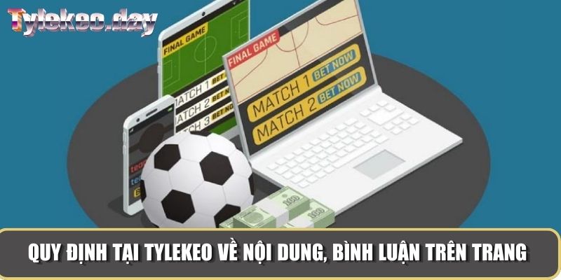 Quy định tại Tylekeo về nội dung, bình luận trên trang