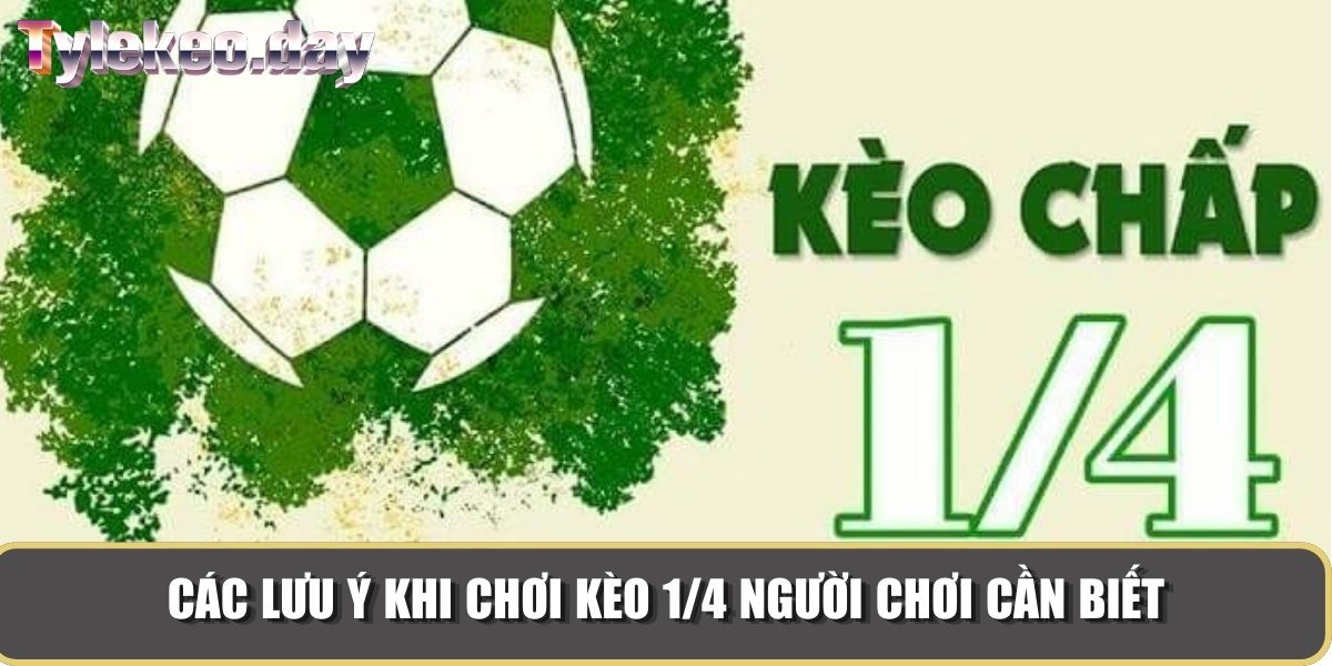 Các lưu ý khi chơi kèo 1/4 người chơi cần biết